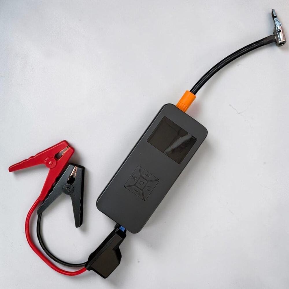Handheld Car Truck Battery Jump Starter + Flat Tire Air Compressor All-in-one